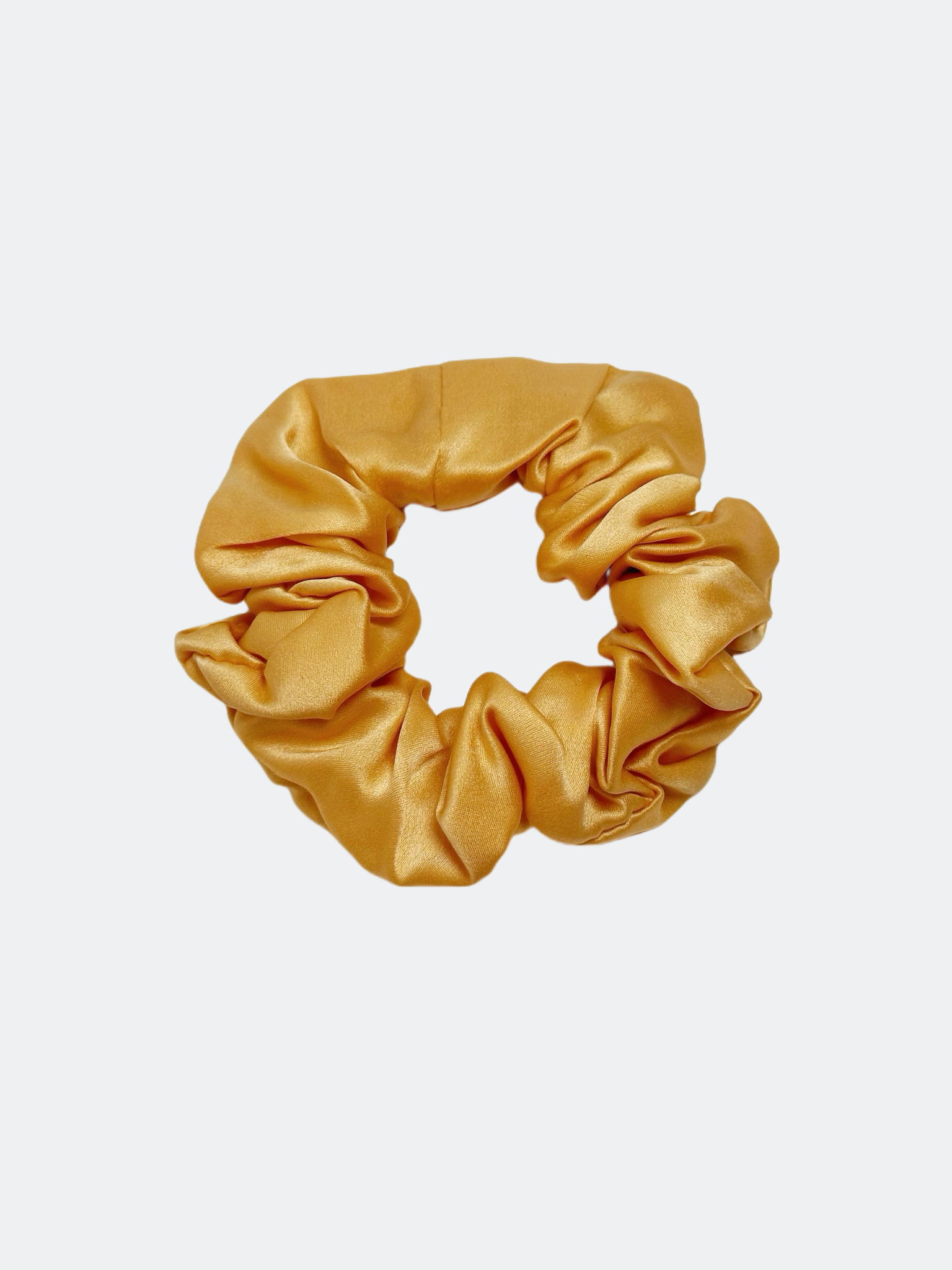Mullbärssilke scrunchie, Orange 10cm