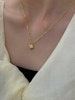 REA Halsband i stål med 18k guld med låsa och Cubic Zirconia
