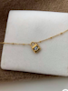 REA Halsband i stål med 18k guld med låsa och Cubic Zirconia