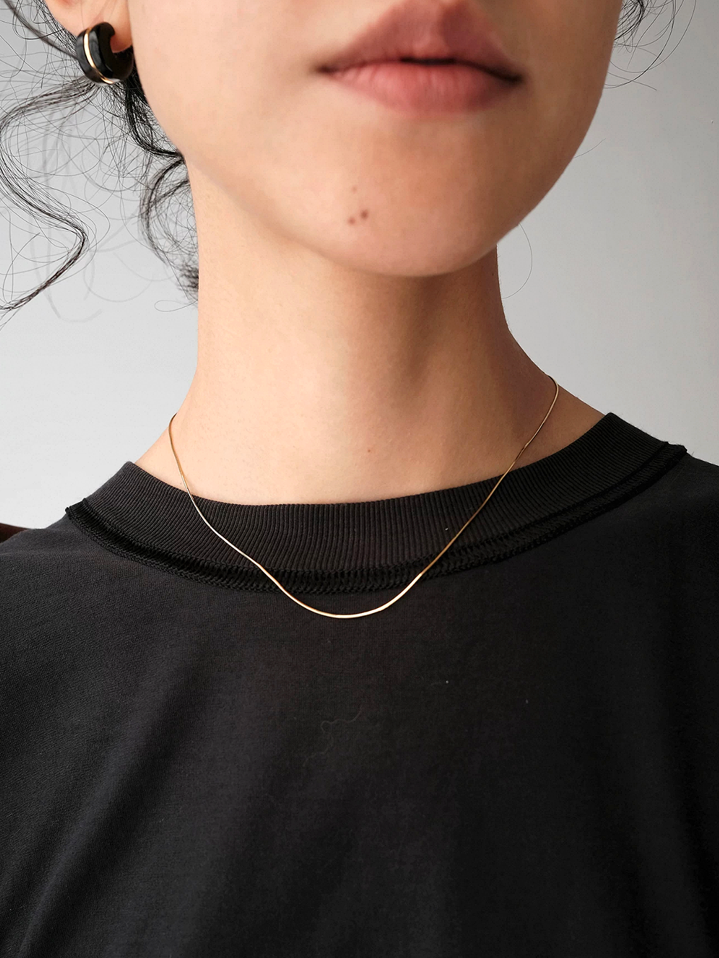REA Tunn halsband med ormkedja