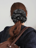 Stor scrunchie med blommönster