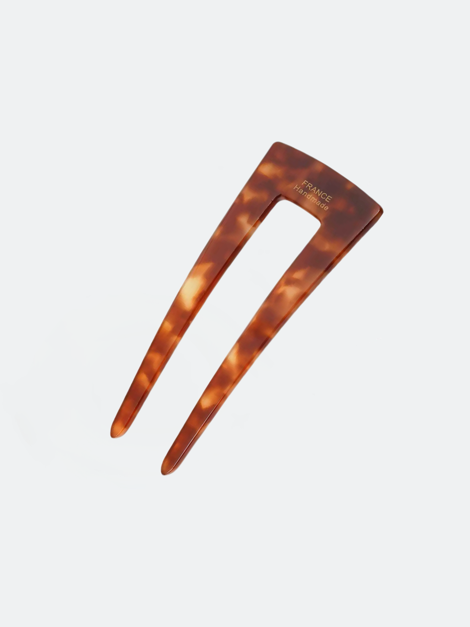 Brun hårnål rak design