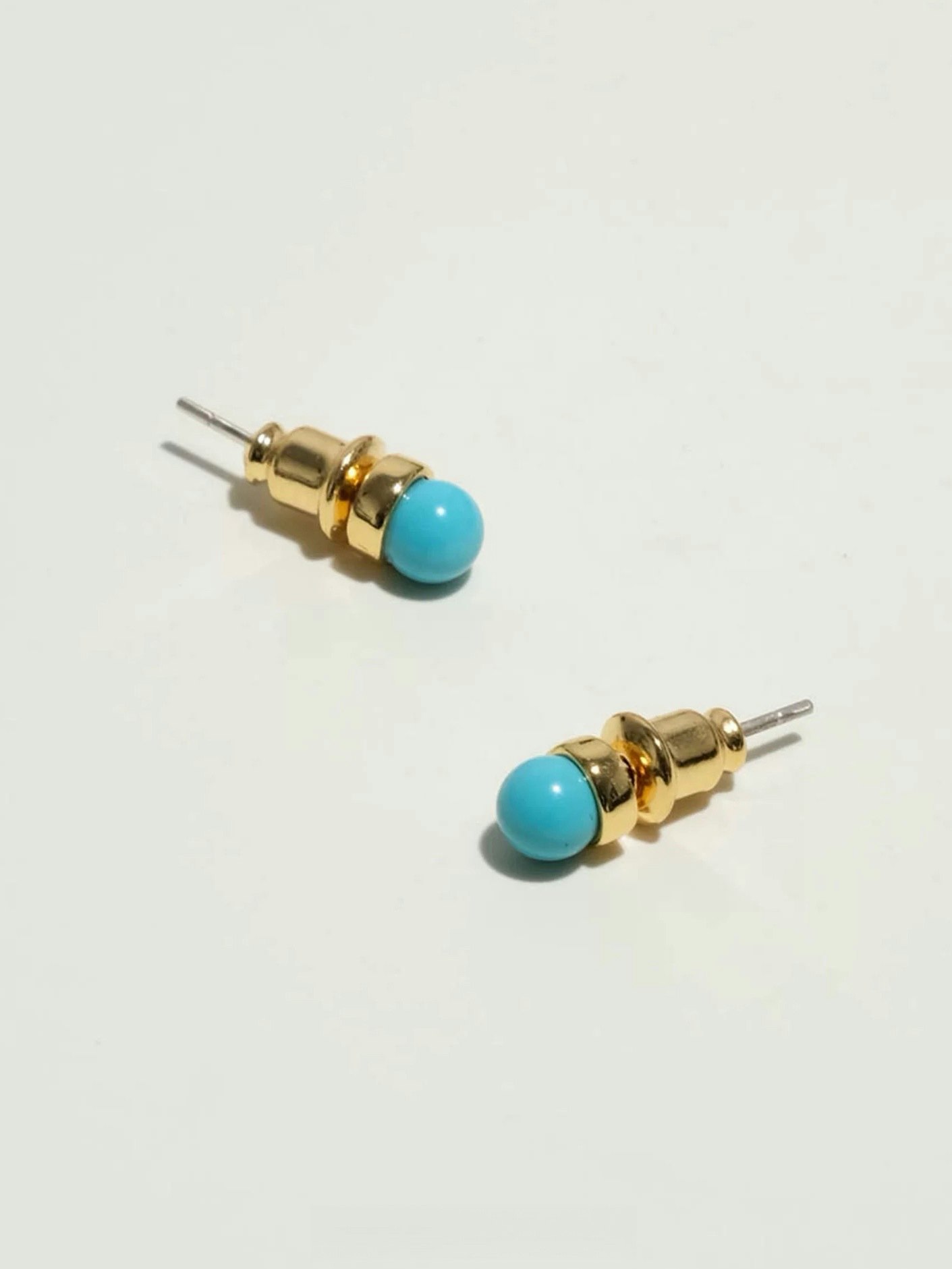 Feng Shui örhängen - Turkos studs