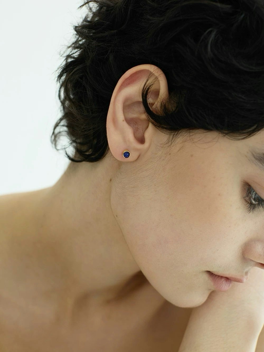 Feng Shui örhängen - Lapis lazuli studs