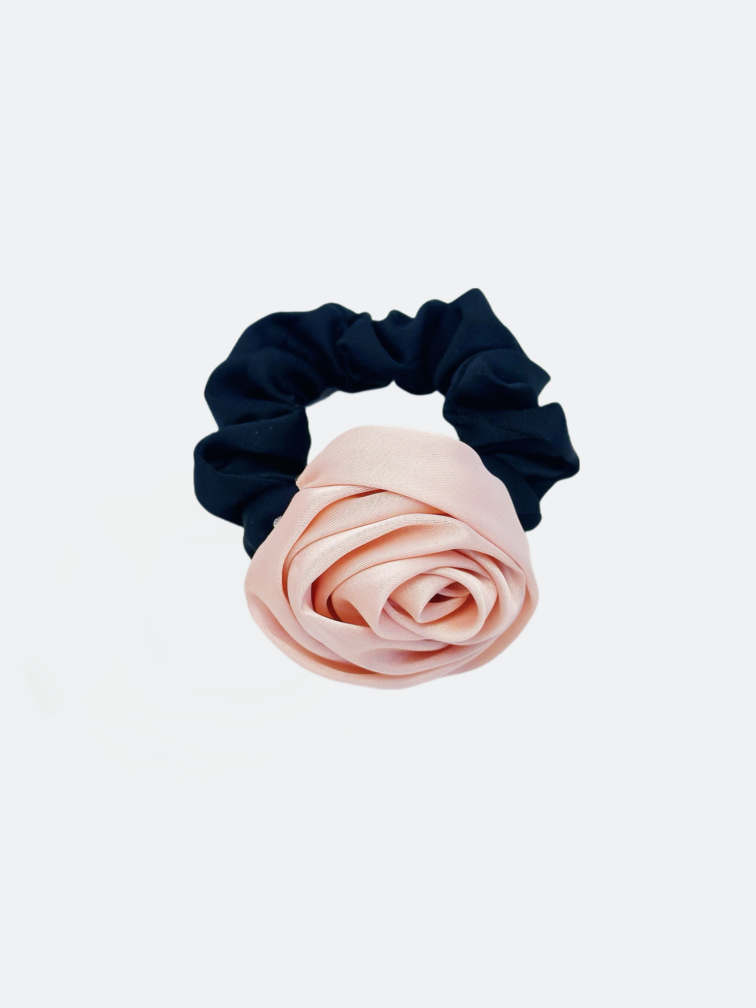 Scrunchie med rosor ，Ljusrosa