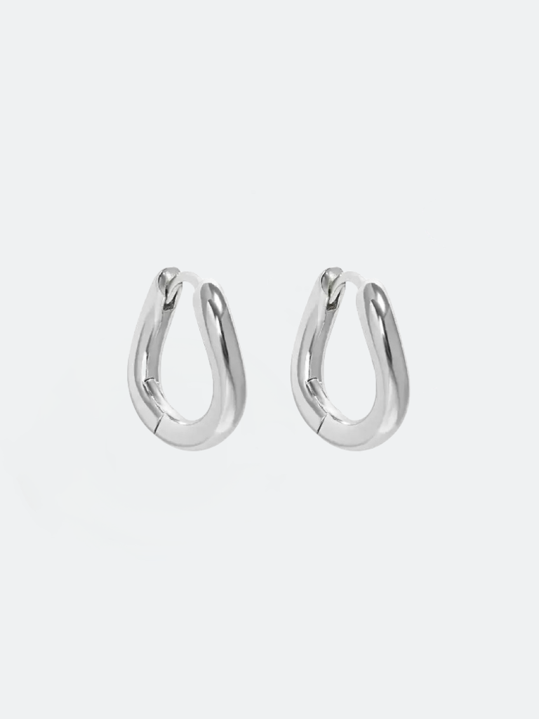 Små hoops i äkta silver 10mm