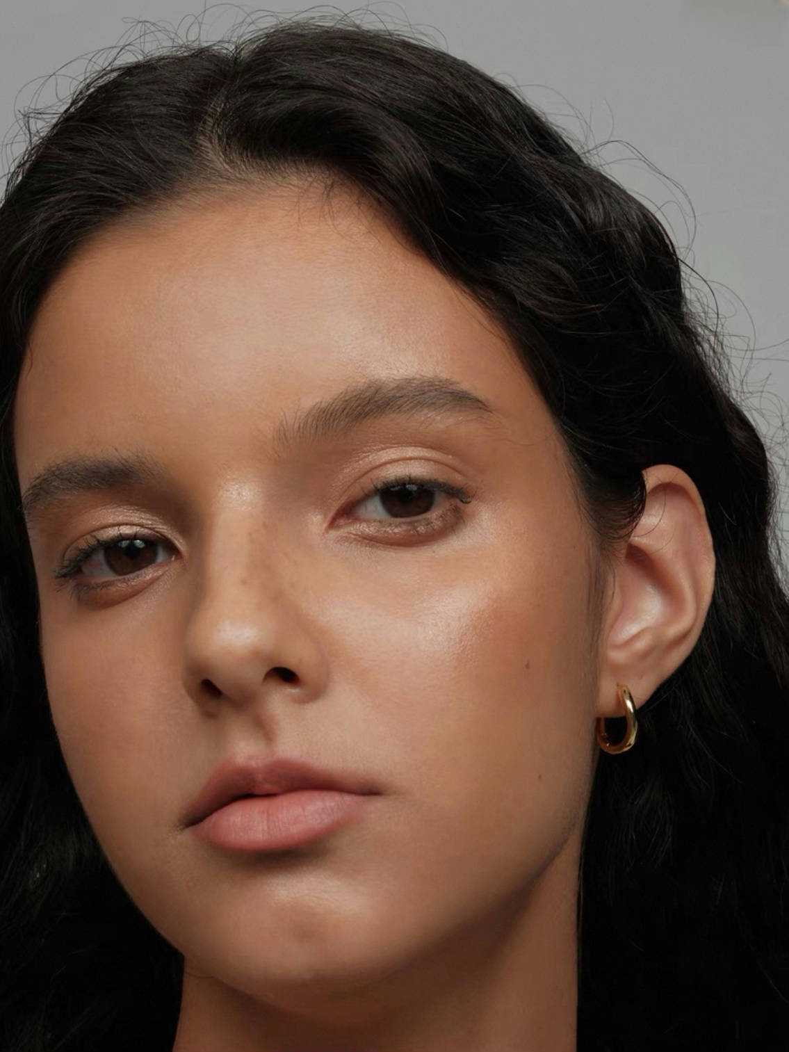 Hoops i äkta silver förgyllda med 18K guld 12mm