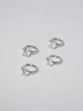 Mini hopos i äkta silver med rund Cubic Zirconia
