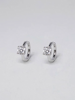 Mini hopos i äkta silver med rund Cubic Zirconia