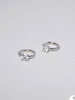 Mini hopos i äkta silver med rund Cubic Zirconia