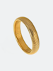 Bangle i stål med 18k guld med räfflade