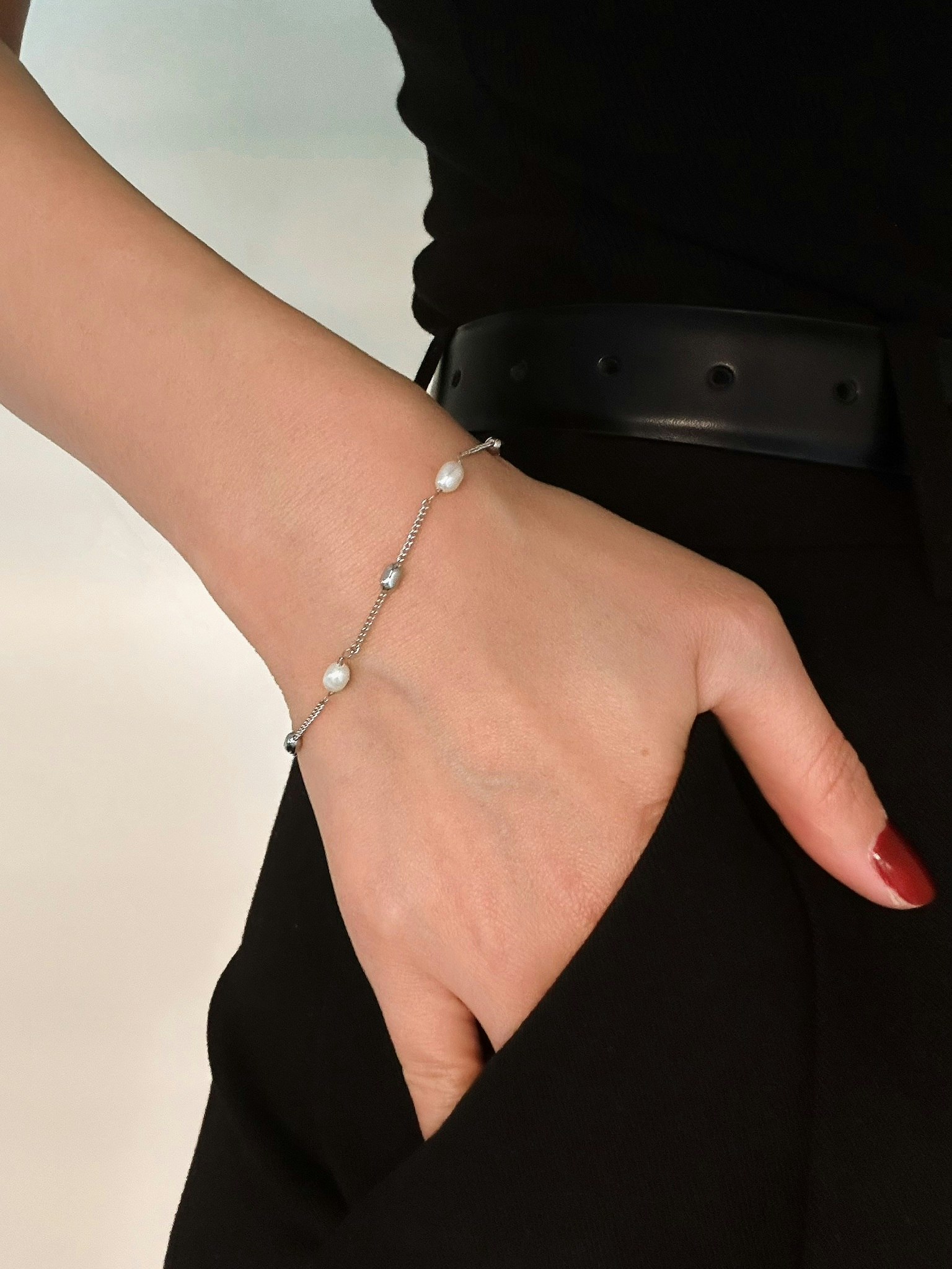Armband med sötvattenspärlor