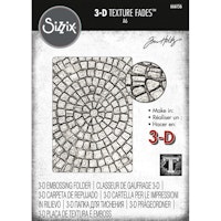 Tim Holtz Sizzix 3-D Texture Fades Embossingfolder Mosaic 666156
