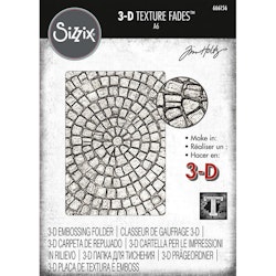 Tim Holtz Sizzix 3-D Texture Fades Embossingfolder Mosaic 666156
