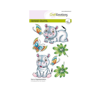 CraftEmotions clearstamps Harry Hippopotamus 130501-2711