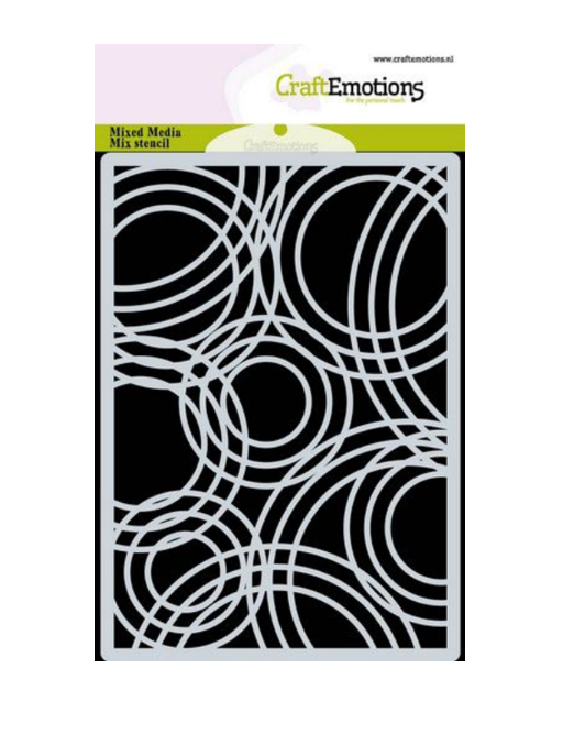 CraftEmotions Stencil Tripple circles 185070/0301
