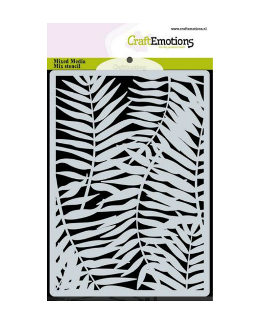 CraftEmotions Stencil Palm leaves 185070/0308