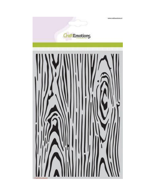 CraftEmotions Stencil  Wood grain 185070/1212