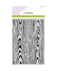 CraftEmotions Stencil  Wood grain 185070/1212