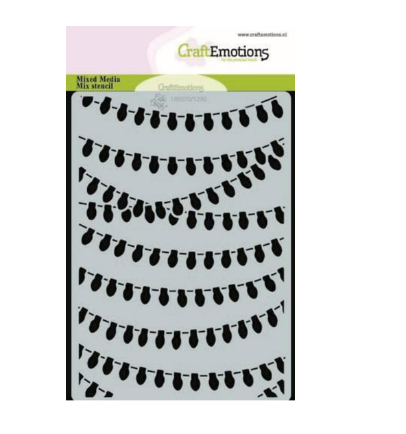 CraftEmotions Stencil Party lights 185070/1290