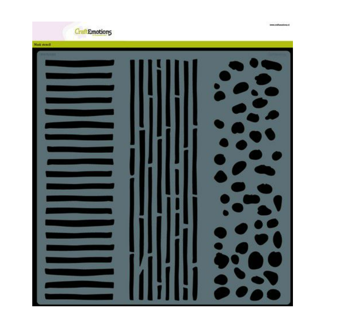CraftEmotions Stencil Dots, stripes and strips 185070/5203