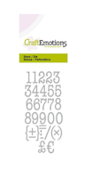 CraftEmotions Die Numbers Typewriter 115633/0263