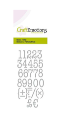 CraftEmotions Die Numbers Typewriter 115633/0263