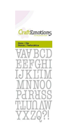 CraftEmotions Die Uppercase Alphabet Typewriter 115633/0261