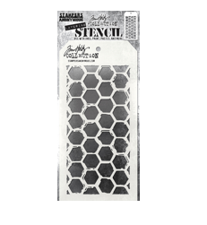 Tim Holtz Stencil Brush Hex THS166