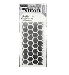 Tim Holtz Stencil Brush Hex THS166