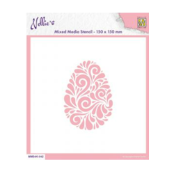 Stencil Nellies Choice Doodle Egg MMS4K-042
