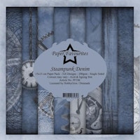 Paper Favourites Steampunk Denim 6x6" Pappersblock