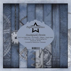 Paper Favourites Steampunk Denim 6x6" Pappersblock