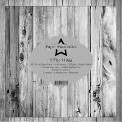 Paper Favourites White Wood 6x6" Pappersblock
