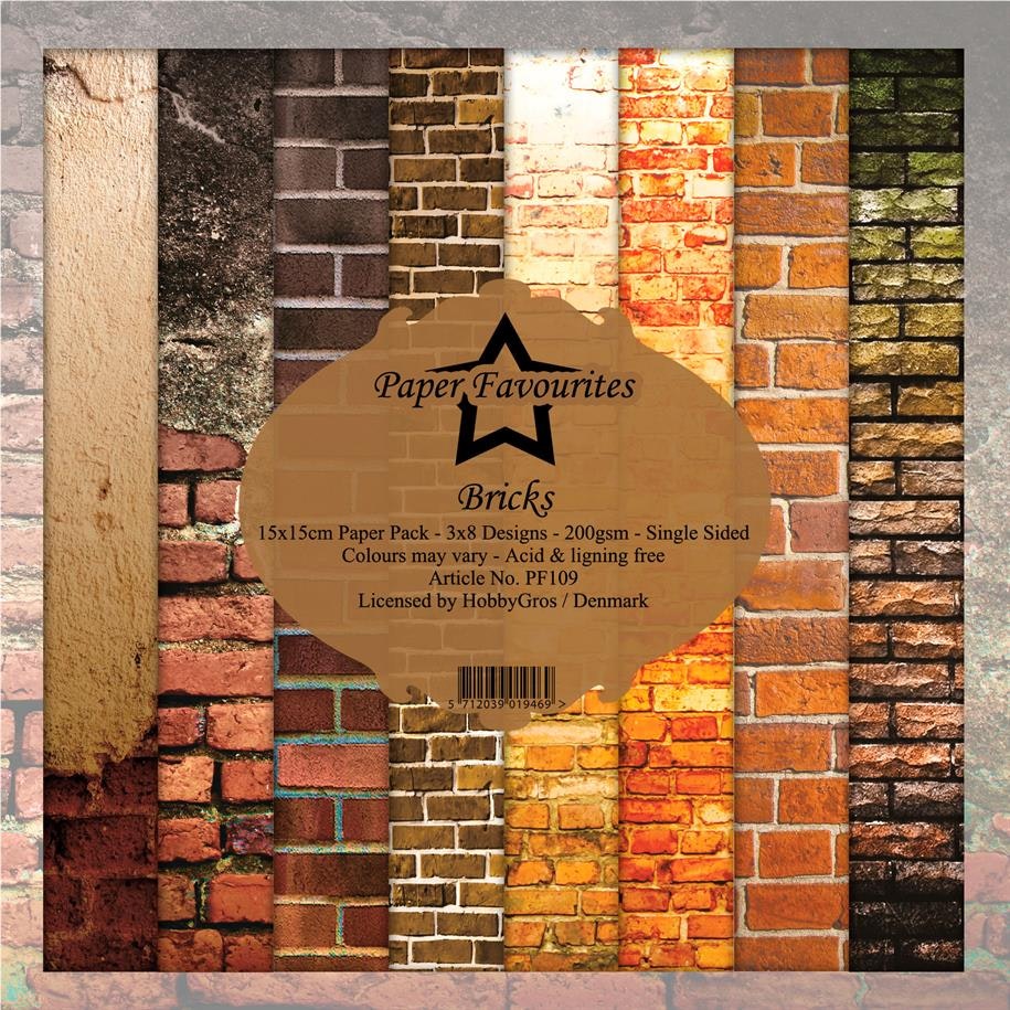 Paper Favourites Bricks 6x6" Pappersblock