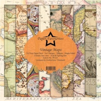 Paper Favourites Vintage Maps 6x6" Pappersblock