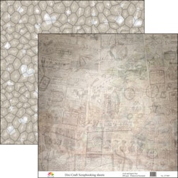 Dixie Craft Nostalgia-7 12x12" Mönsterpapper