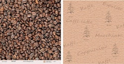 HobbyGross Kaffebönor 12x12" Mönsterpapper