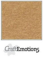 CraftEmotions Craft paper Light Browny 12x12"