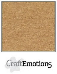 CraftEmotions Craft paper Light Browny 12x12"