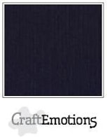 CraftEmotions Cardstock Linen Black 12x12"