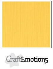 CraftEmotions Cardstock Linen Gold 12x12"