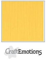 CraftEmotions Cardstock Linen Gold 12x12"