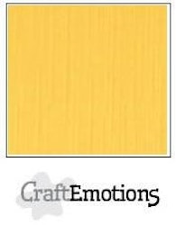CraftEmotions Cardstock Linen Gold 12x12"