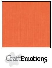 CraftEmotions Cardstock Linen Orange 12x12"