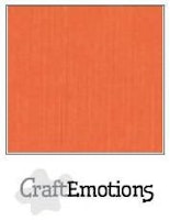 CraftEmotions Cardstock Linen Orange 12x12"