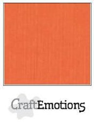 CraftEmotions Cardstock Linen Orange 12x12"