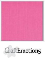 CraftEmotions Cardstock Linen Magenta 12x12"