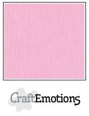CraftEmotions Cardstock Linen Pink 12x12"