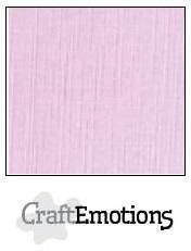 CraftEmotions Cardstock Linen Soft Lilac 12x12"
